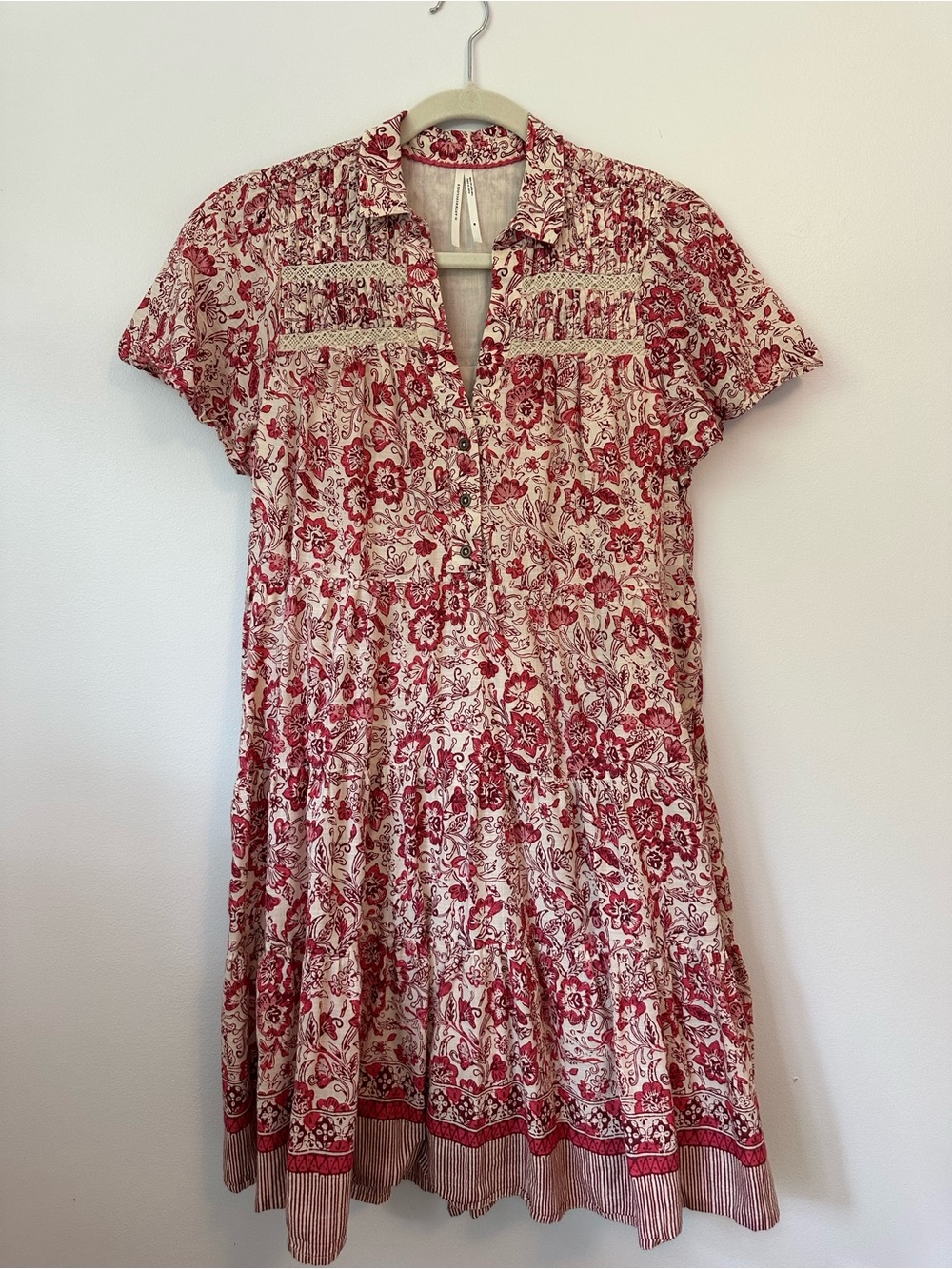 Anthropologie Georgina Tiered Shirtdress